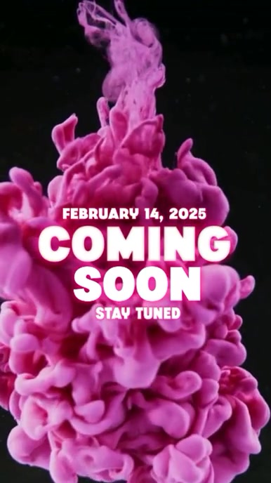 Purple Neon Maximalist coming soon Instagram Reel template
