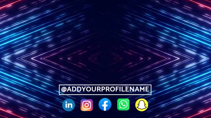 Purple Neon Motion Graphics Digital Display (16:9) template