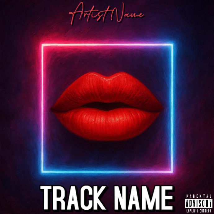 Plantilla de Purple Neon Music Album Cover Album Cover | PosterMyWall