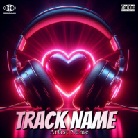 Purple Music Album Cover Copertina album Template