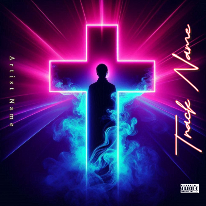 Copy of Purple Neon Music Album Cover Album Cover | PosterMyWall