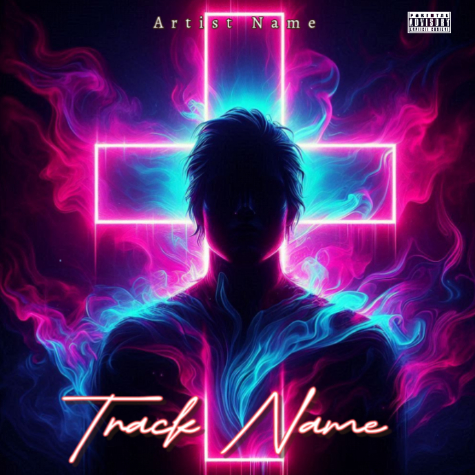 Plantilla de Purple Neon Music Album Cover Album Cover | PosterMyWall