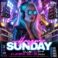 Purple Nightclub Event Publicación de Instagram Template