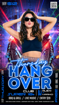 Roxo Nightclub Event História do Instagram Template