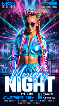Morado Nightclub Event Instagram Story Template