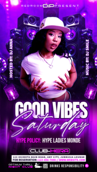 Purple Neon Nightclub Event Instagram Story template