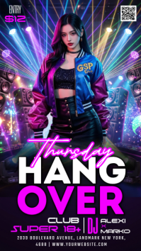 Purple Nightclub Event Indaba yaku-Instagram Template