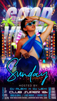 Purple Nightclub Event Instagram Story Template