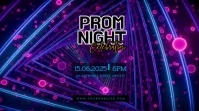 Purple Neon Prom Night Pos Twitter template