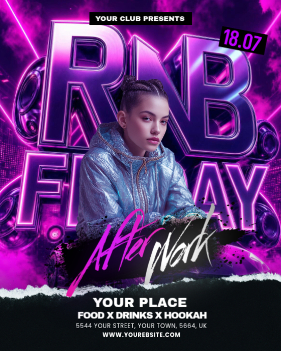 Plantilla de Rnb After Work Party | PosterMyWall