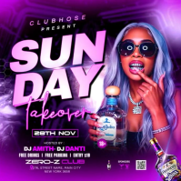 Purple Club Event Promotion Pos Instagram Template