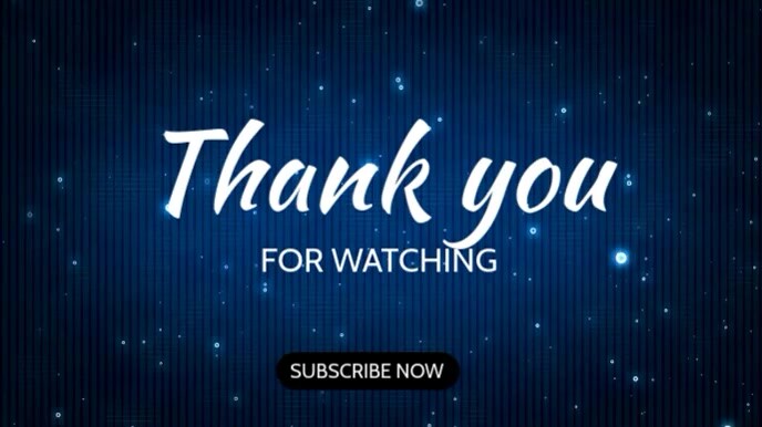 Purple Neon Thank You For Watching Digital Display (16:9) template