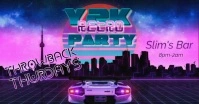 Purple Neon Throwback Thursday Y2k Facebook Shared Image Isithombe Esabiwe ku-Facebook template