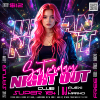 Viola Urban Night Out Event Instagram Post Template