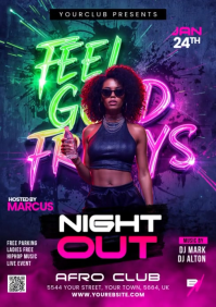 Purple Nightclub Event A5 Video template