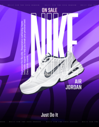 Viola Nike Air Jordan Promotion Flyer Template
