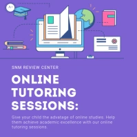 Purple Online Tuition class Advert