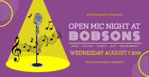 Rose Open Mic Night Обложка мероприятия для Facebook Template