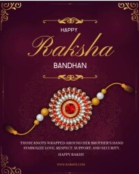 Purple Pastel Raksha Bandhan  Instagram Portrait template