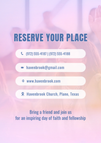 Purple Women's Faith Conference A4 Template - Page 5