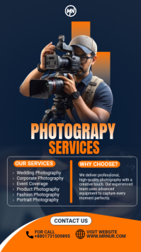 Purple Photography Services Instagram-verhaal Template