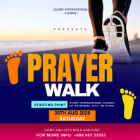 Purple Prayer Walk Instagram Post template