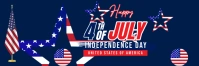 Purple Profesional Happy 4th Of July Tajuk Tw Twitter Banner template