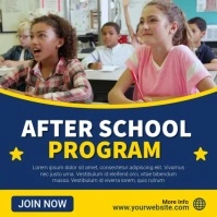 Purple Professional After School Program Instagram Post template