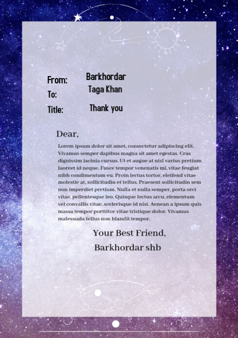 Purple Professional Assignment Background  A4 template