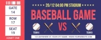 Purple Professional Baseball Game Twitch Profile Banner template