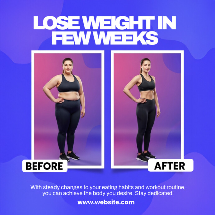 Purple Professional Before And After Template Instagram Post
