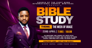 Purple Professional Bible Study Event Facebook Shared Image template