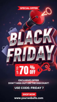 Purple Professional Black Friday Sale Instagram Story template