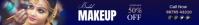 Purple Professional Bridal Makeup Sale Etsy Banner Ibhana le-Etsy template