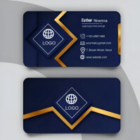 紫色 Business Card Instagram Post Template