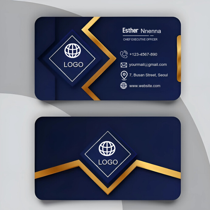 Copy of Purple Professional Business Card Template Instagram Post ...