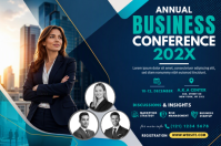 Ungu Business Conference Cartaz Template