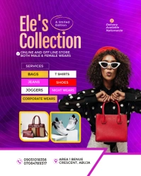 Purple Professional Business Flyer  Instagram Portrait template