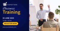 Purple Professional Business Training Facebook Shared Image template