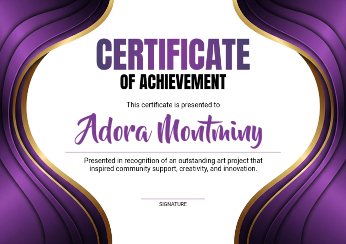 Certificate Of Achievement A4 Template | PosterMyWall