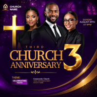 Morado Church Anniversary Pos Instagram Template