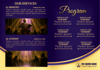 Purple Church Conference A4 Template - Page 2