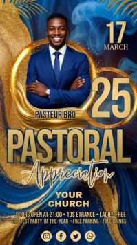 Purple Professional Church Digital Display (9:16) template