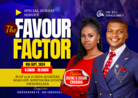 Purple Professional Church Event A6 template