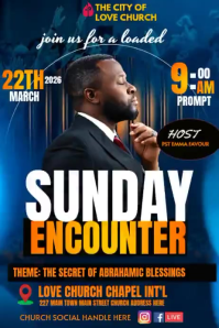 Purple Professional Church Event Banner 4' × 6' template