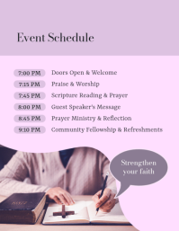 Purple Church Event Flyer Template - Page 3