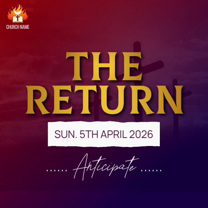 Purple Professional Church Event Instagram Post Template | PosterMyWall