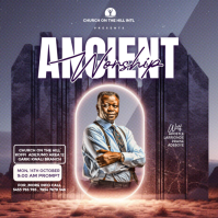 Purple Professional Church Event Instagram Post template