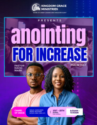 Purple Professional Church  Flyer (us Letter) template