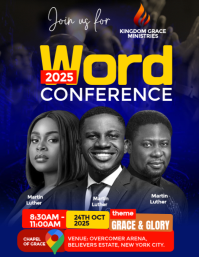 Violet Word Conference 2025 Flyer Template